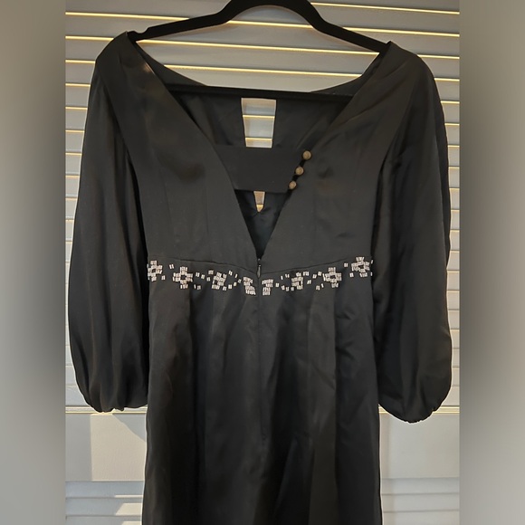 Nanette Lepor Silk Beaded Sleeved Mini Dress - Picture 8 of 13